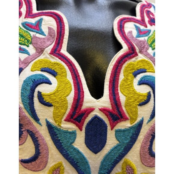 NWT Maeve Anthropologie Embroidered Dress White Multi XS - Picture 5 of 7